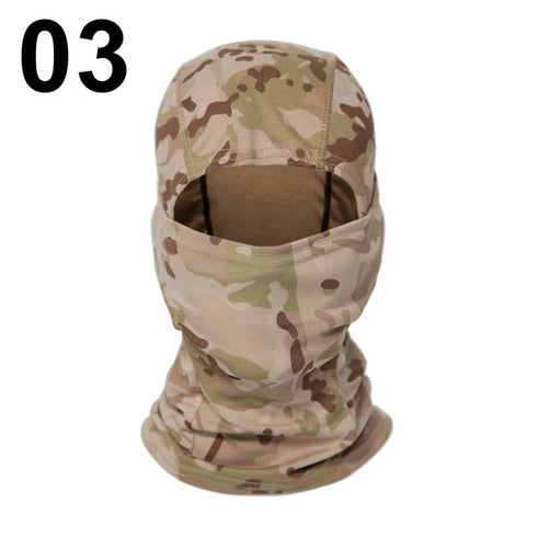 Tactical Balaclava Full Face Mask Set Men Summer Snapback Sun Hat Outdoor Hunting Camouflage Balaclava